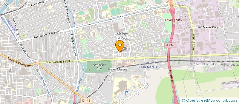 localisation de l'entreprise MADAME CELINE DEVRED  CALAIS