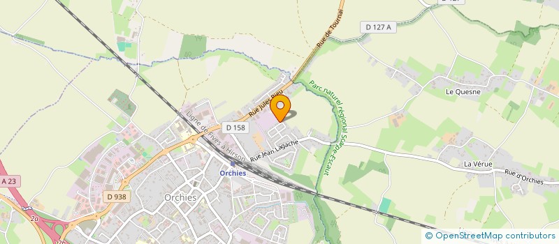 localisation de l'entreprise MADAME CELINE DHELIN-BECQUART  ORCHIES