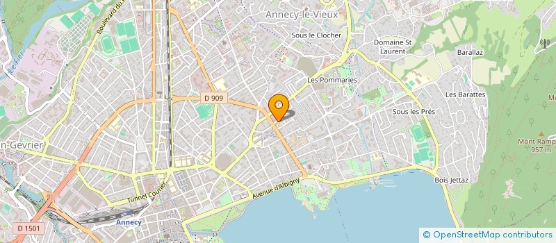 localisation de l'entreprise MADAME CELINE DIAZ RICOU à ANNECY