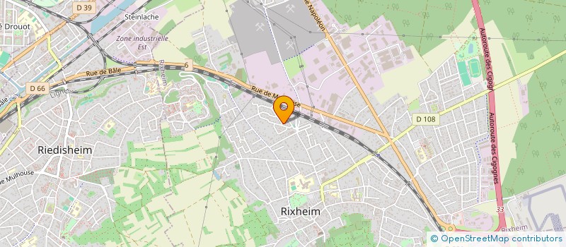 localisation de l'entreprise MADAME CELINE DIETZ à RIEDISHEIM