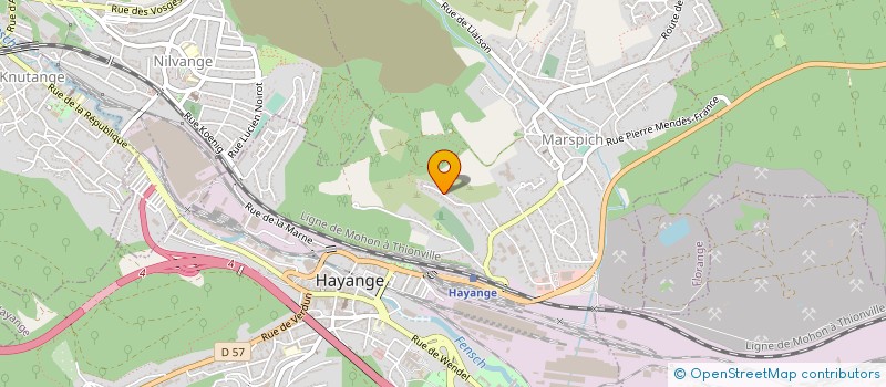 localisation de l'entreprise MADAME CELINE DIEZ  HAYANGE