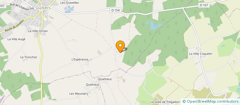 localisation de l'entreprise MADAME CELINE DINOUARD  GUILLIERS