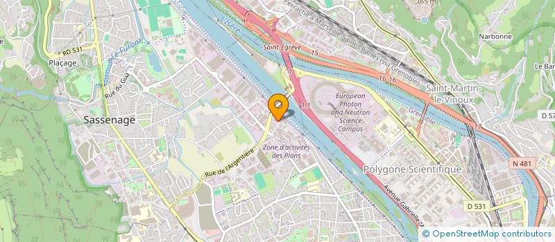 localisation de l'entreprise MADAME CELINE DOS SANTOS  SASSENAGE