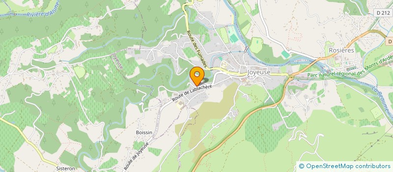 localisation de l'entreprise MADAME CELINE DOS SANTOS  JOYEUSE