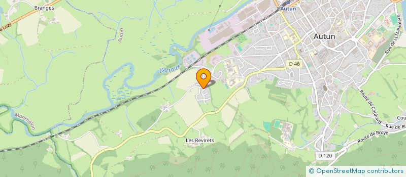 localisation de l'entreprise MADAME CELINE DOS SANTOS COELHO  AUTUN