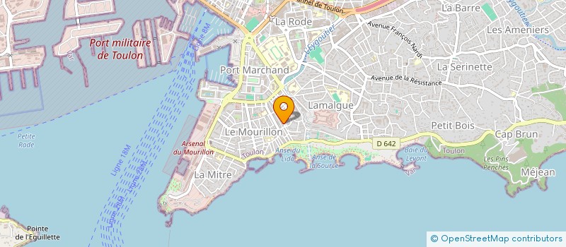 localisation de l'entreprise MADAME CELINE DOUBLEDENT  TOULON