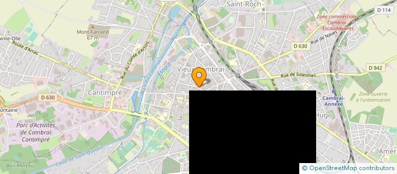 localisation de l'entreprise MADAME CELINE DOUCHET à CAMBRAI