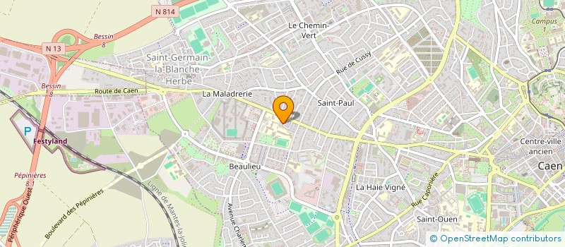 localisation de l'entreprise MADAME CELINE DOUDET à CAEN