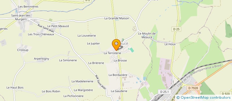 localisation de l'entreprise MADAME CELINE DROUIN à CHAMPROND-EN-GATINE