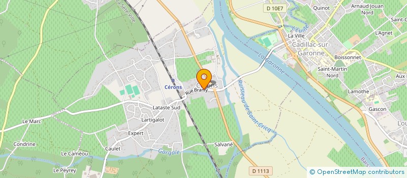 localisation de l'entreprise MADAME CELINE DROUINEAU  CERONS