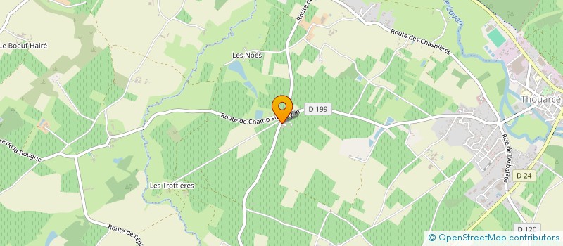 localisation de l'entreprise MADAME CELINE DUBEAU  BELLEVIGNE-EN-LAYON