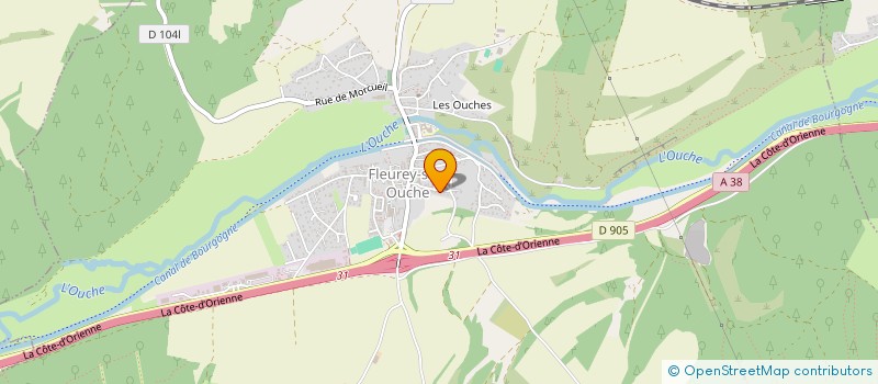 localisation de l'entreprise MADAME CELINE DUBOC  FLEUREY-SUR-OUCHE