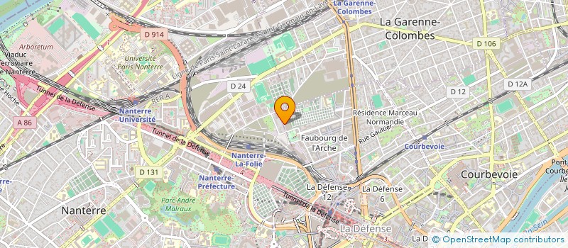 localisation de l'entreprise MADAME CELINE DUBOIS à COURBEVOIE