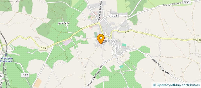 localisation de l'entreprise MADAME CELINE DUBOIS  LALBENQUE