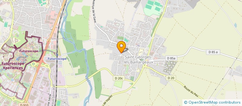 localisation de l'entreprise MADAME CELINE DUBOIS à SAINT-GEORGES-LES-BAILLARGEAUX