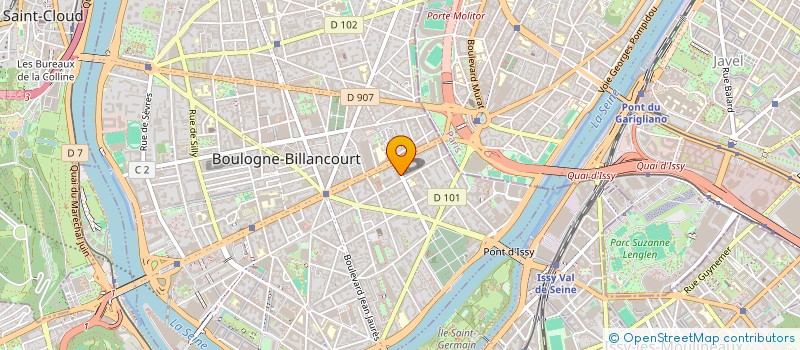 localisation de l'entreprise MADAME CELINE DUCHATELLE à BOULOGNE-BILLANCOURT