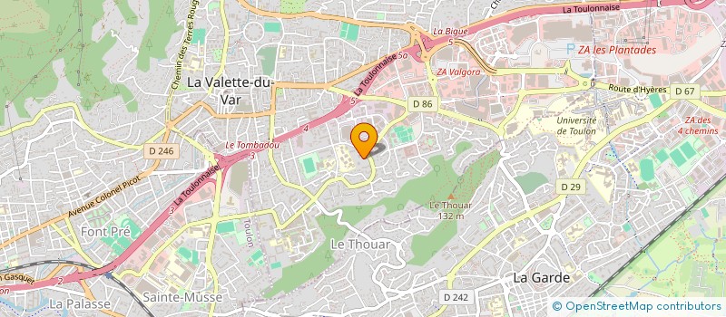 localisation de l'entreprise MADAME CELINE DUCHAUSSOY  LA VALETTE-DU-VAR