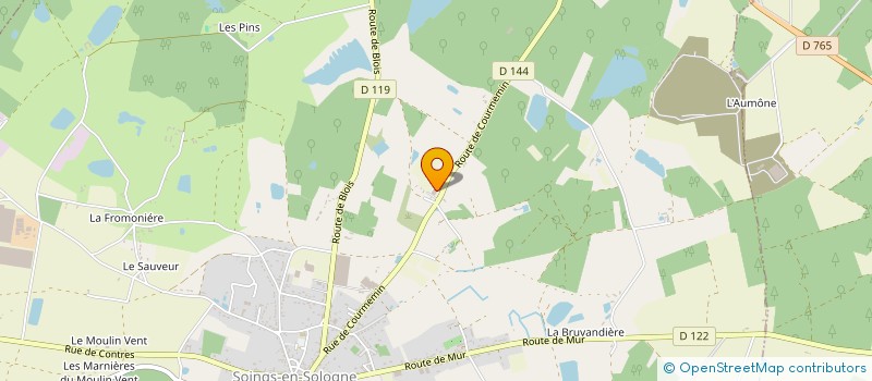 localisation de l'entreprise MADAME CELINE DUCREUX à VERNOU-EN-SOLOGNE
