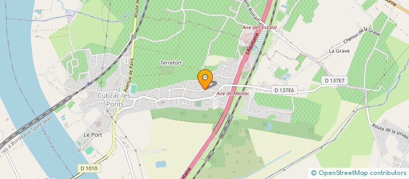 localisation de l'entreprise MADAME CELINE DUFOSSE  CUBZAC-LES-PONTS