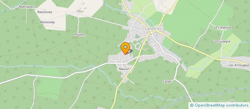 localisation de l'entreprise MADAME CELINE DUFOUR  LANDIRAS