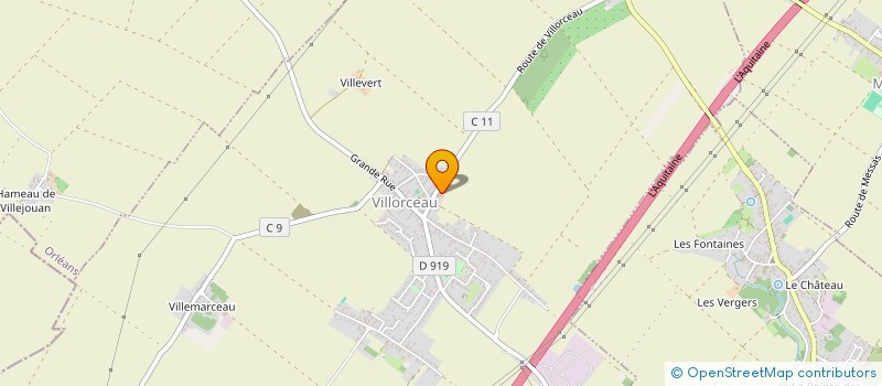 localisation de l'entreprise MADAME CELINE DUFRAISSE à VILLORCEAU
