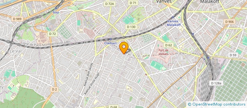 localisation de l'entreprise MADAME CELINE DUGAS-PHOCION  CLAMART