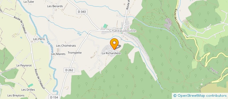 localisation de l'entreprise MADAME CELINE DUJARRIER à CHATEAUDOUBLE