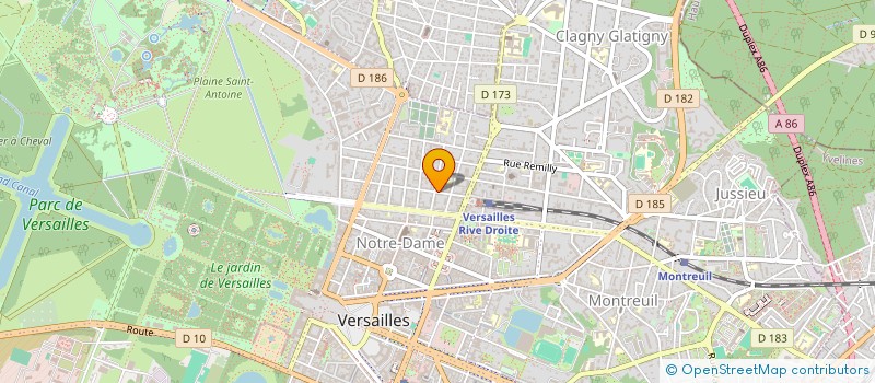 localisation de l'entreprise MADAME CELINE DULAUROY à VERSAILLES