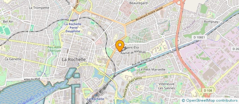 localisation de l'entreprise MADAME CELINE DUMAS  LA ROCHELLE