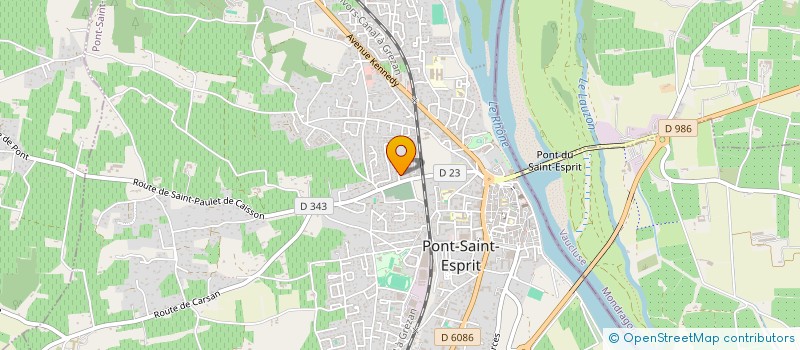 localisation de l'entreprise MADAME CELINE DUMAS à PONT-SAINT-ESPRIT
