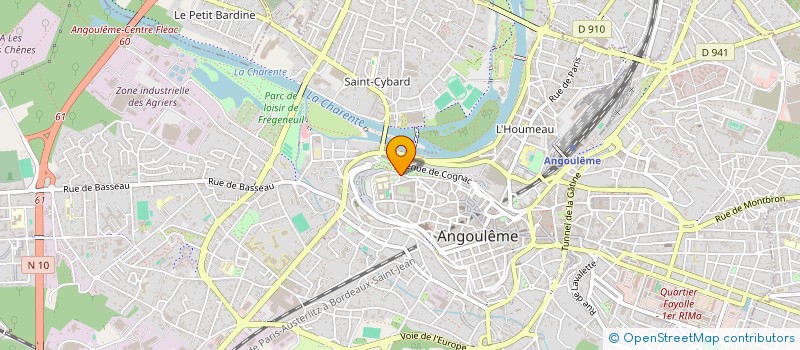 localisation de l'entreprise MADAME CELINE DUMAS à ANGOULEME