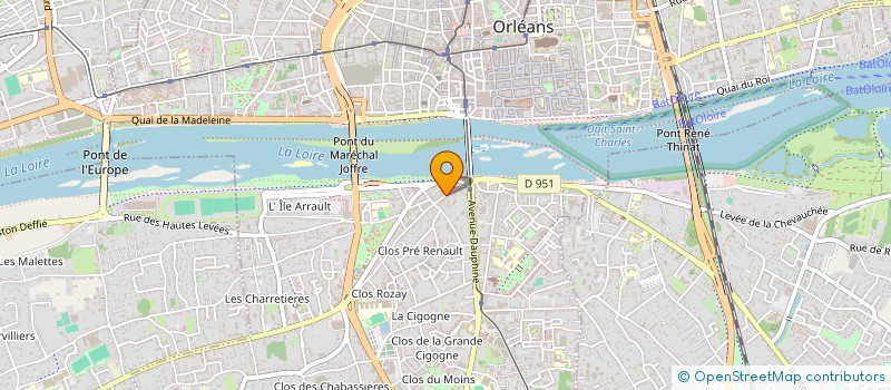 localisation de l'entreprise MADAME CELINE DUNEAU  ORLEANS
