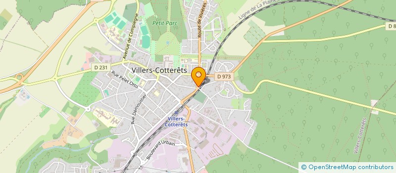 localisation de l'entreprise MADAME CELINE DUPASQUIER  VILLERS-COTTERETS