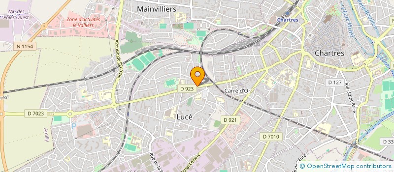 localisation de l'entreprise MADAME CELINE DUPOND à LUCE