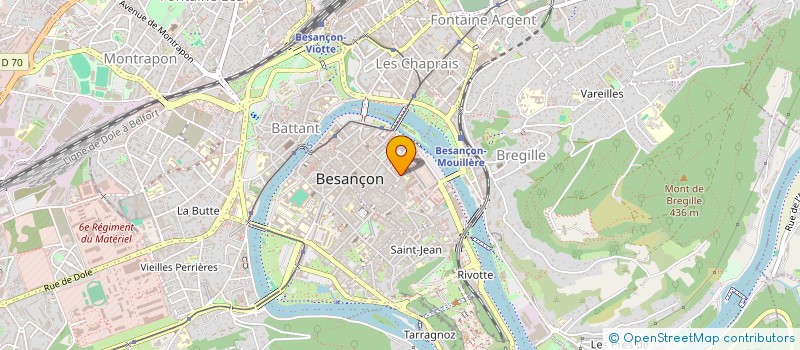 localisation de l'entreprise MADAME CELINE DUPONT à BESANCON