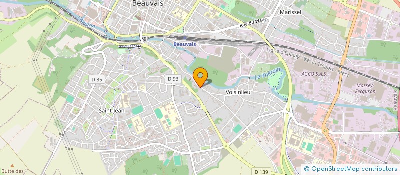 localisation de l'entreprise MADAME CELINE DUPONT à BEAUVAIS