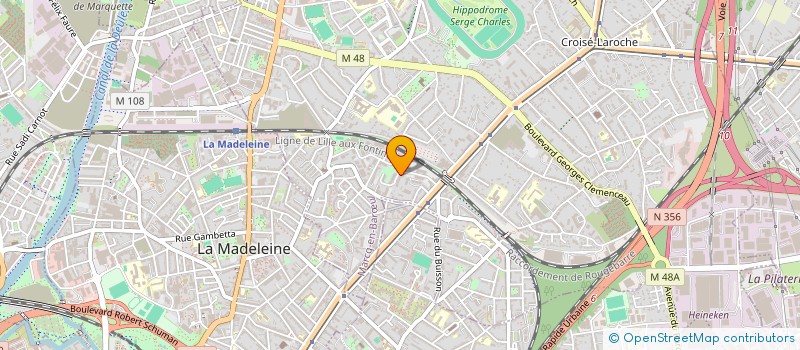 localisation de l'entreprise MADAME CELINE DUPUY à MARCQ-EN-BARŒUL