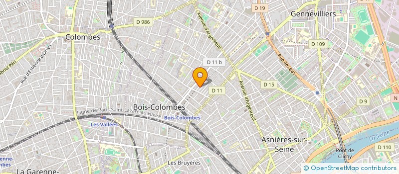 localisation de l'entreprise MADAME CELINE DUPUY à BOIS-COLOMBES