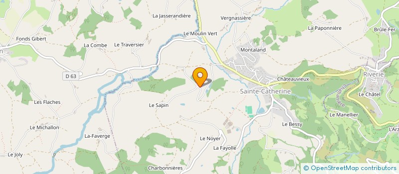 localisation de l'entreprise MADAME CELINE DURAND  SAINTE-CATHERINE