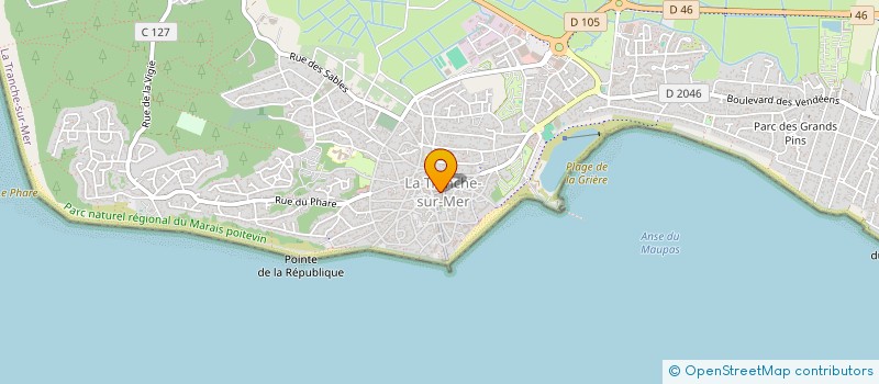 localisation de l'entreprise MADAME CELINE DURAND à LA TRANCHE-SUR-MER