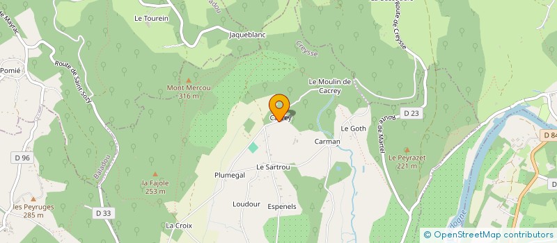 localisation de l'entreprise MADAME CELINE DURIETZ  CREYSSE