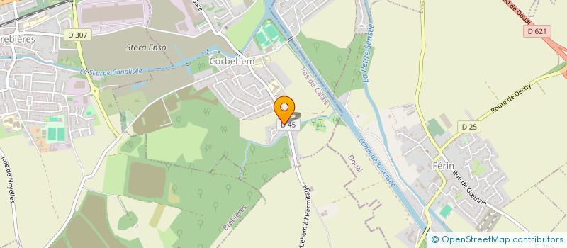 localisation de l'entreprise MADAME CELINE DURIEZ  CORBEHEM