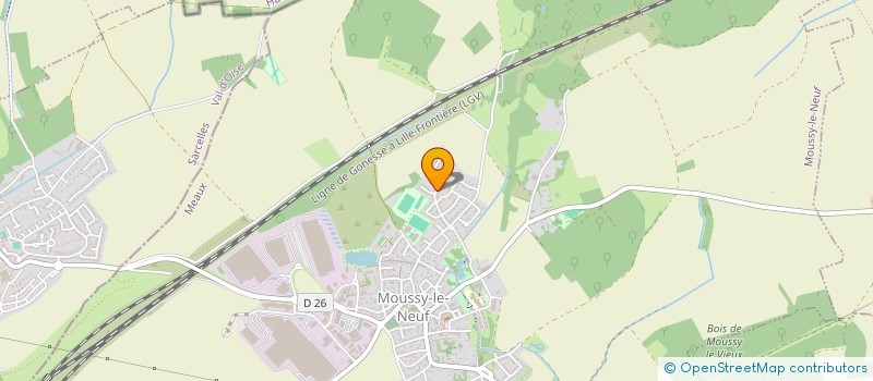 localisation de l'entreprise MADAME CELINE DUTALLOIR  MOUSSY-LE-NEUF