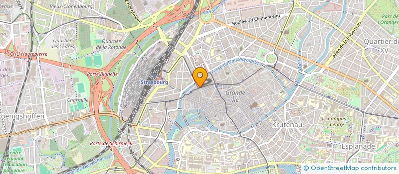 localisation de l'entreprise MADAME CELINE DUVAL à STRASBOURG