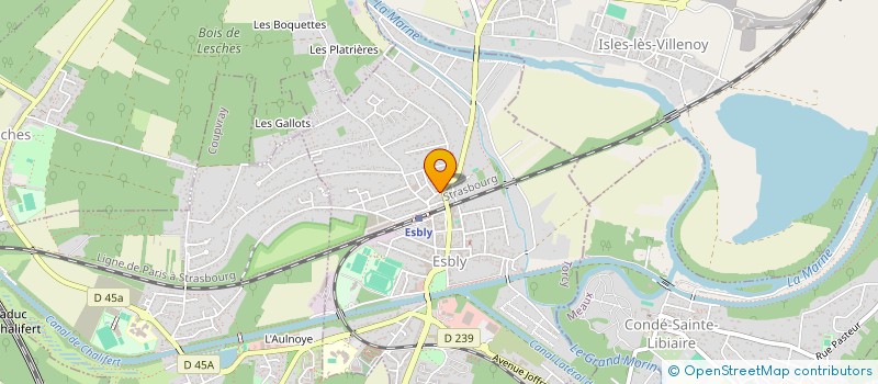 localisation de l'entreprise MADAME CELINE DUVAL à ESBLY
