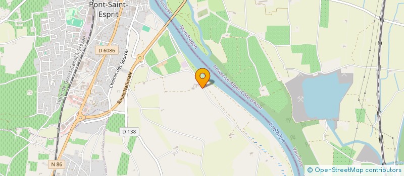 localisation de l'entreprise MADAME CELINE DUVAL  PONT-SAINT-ESPRIT