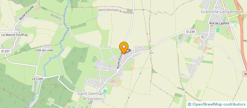 localisation de l'entreprise MADAME CELINE DUVAL  SAINT-GERMAIN-LE-VASSON