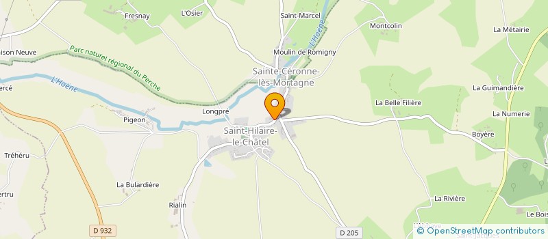 localisation de l'entreprise MADAME CELINE DUVAL à SAINT-HILAIRE-LE-CHATEL