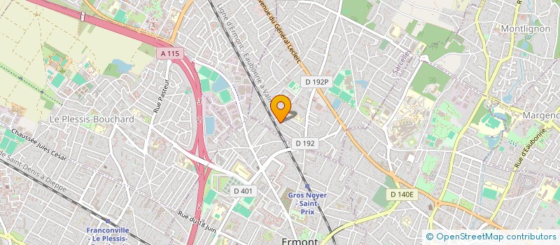 localisation de l'entreprise MADAME CELINE DUVAL à SAINT-PRIX