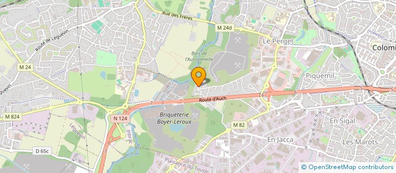 localisation de l'entreprise MADAME CELINE DUVALEY  LA SALVETAT-SAINT-GILLES